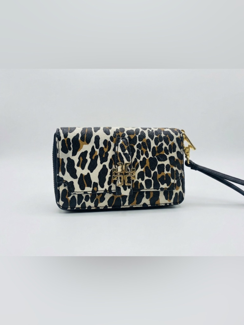 Tory Burch Animal Print/Leopard Print Wristlet Wallet